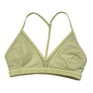 Lululemon State of Flow Bra Lemon Ice Yellow Size 2